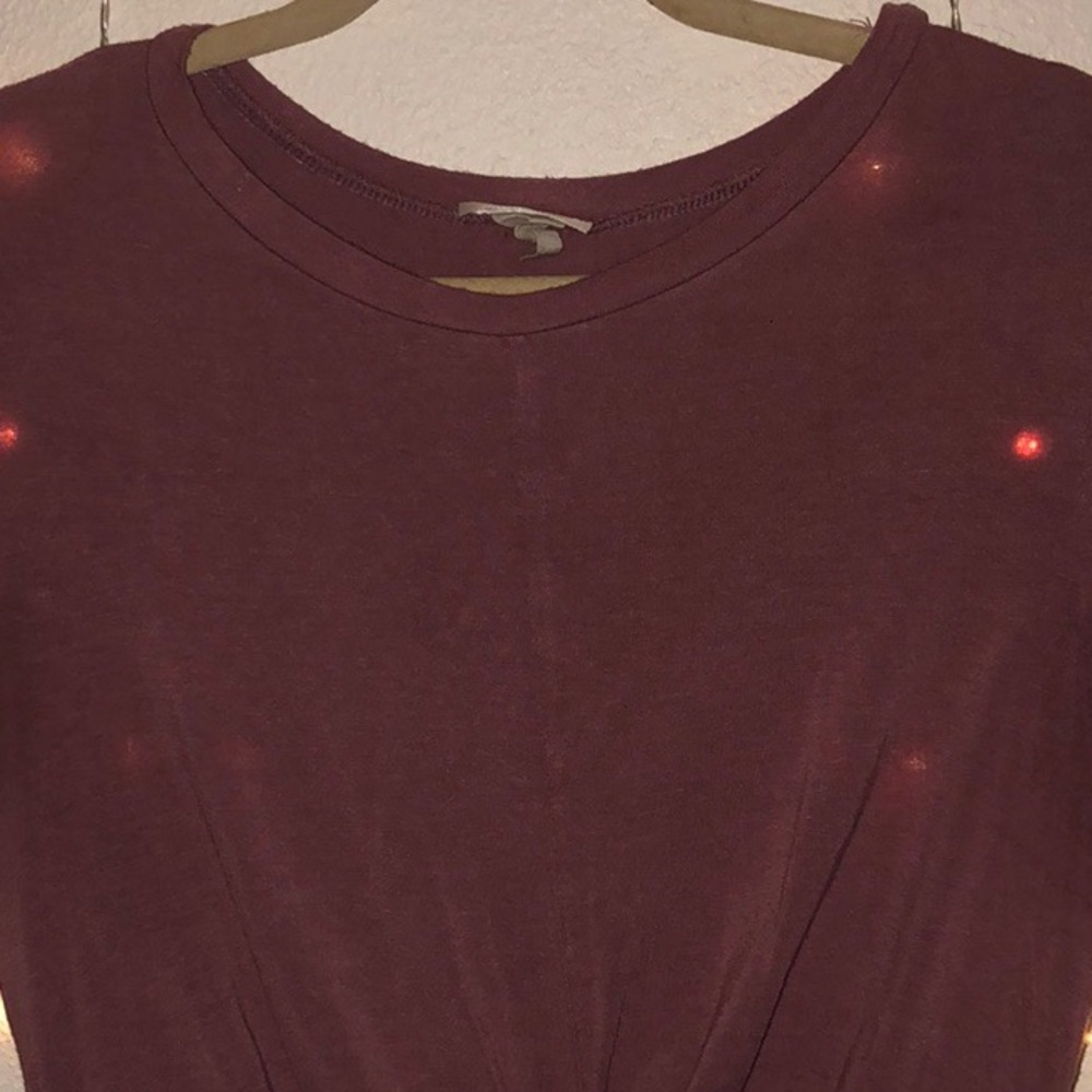 light pink twisted crop top